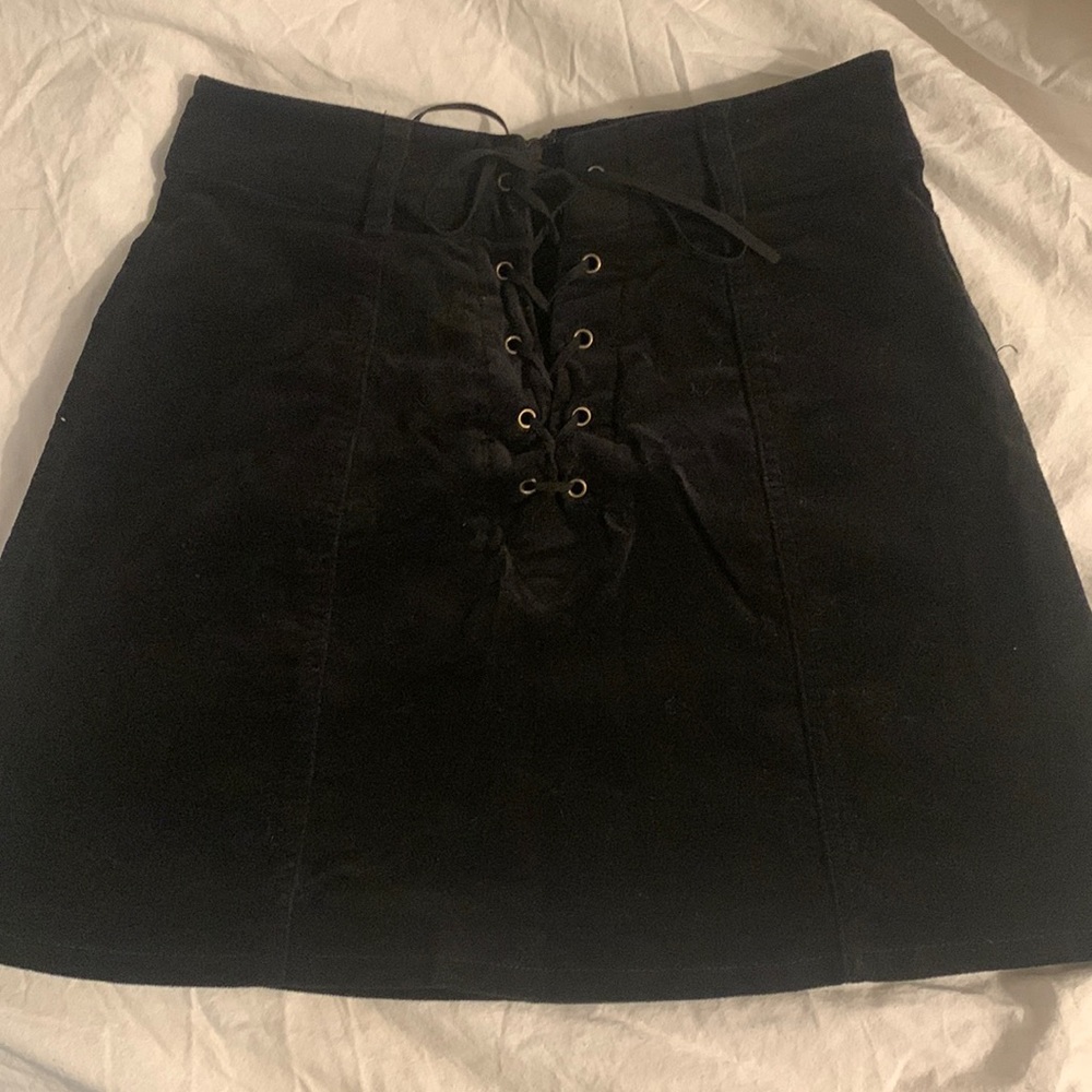 Suede Mini Skirt